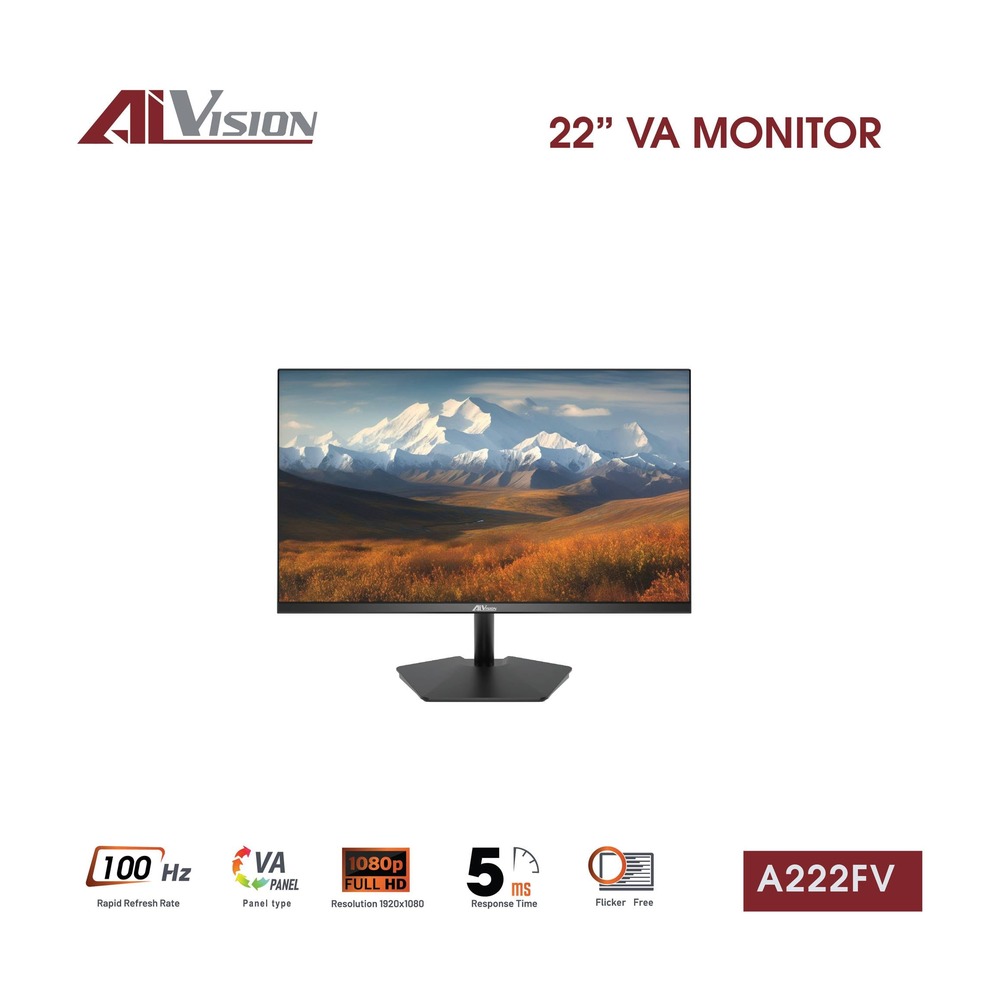 Màn hình 22 inch AiVision A222FV (VA, Full-HD, 100hz)