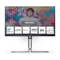 Màn hình AOC U27U3CV/74 27 inch 4K UHD IPS 75Hz 4ms phẳng