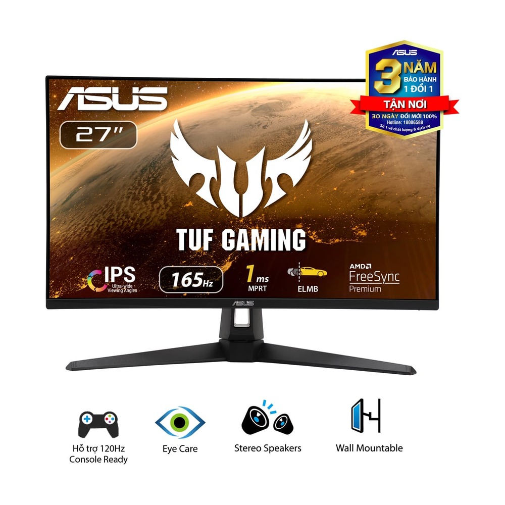 Màn Hình Gaming ASUS TUF VG279Q1A 27 inch (165Hz, IPS, FHD, 1ms)