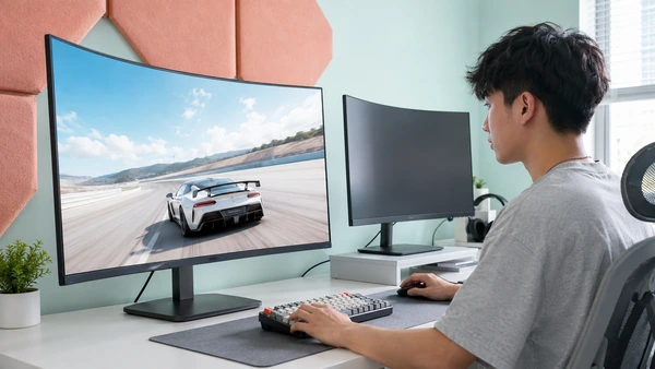 Màn hình PC cong cho gaming, giải trí và đa nhiệm tại Sintech