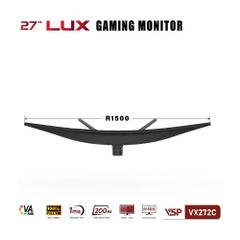 Màn hình cong VSP VX272C (27 inch / VA / FHD / 200Hz / 1ms / Freesync)