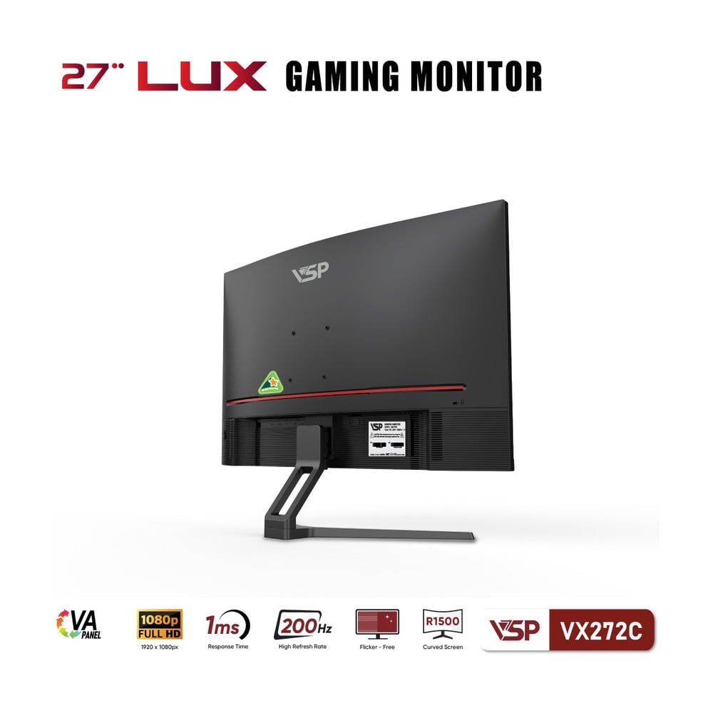 Màn hình cong VSP VX272C (27 inch / VA / FHD / 200Hz / 1ms / Freesync)
