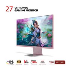 Màn Hình Gaming VSP VU279Q1 27 Inch Hồng (165Hz, IPS, QHD, 1ms, USB-C)