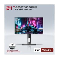 Màn hình phẳng VSP 24 inch 2K eSport Gaming VU241Q | QHD | 75Hz