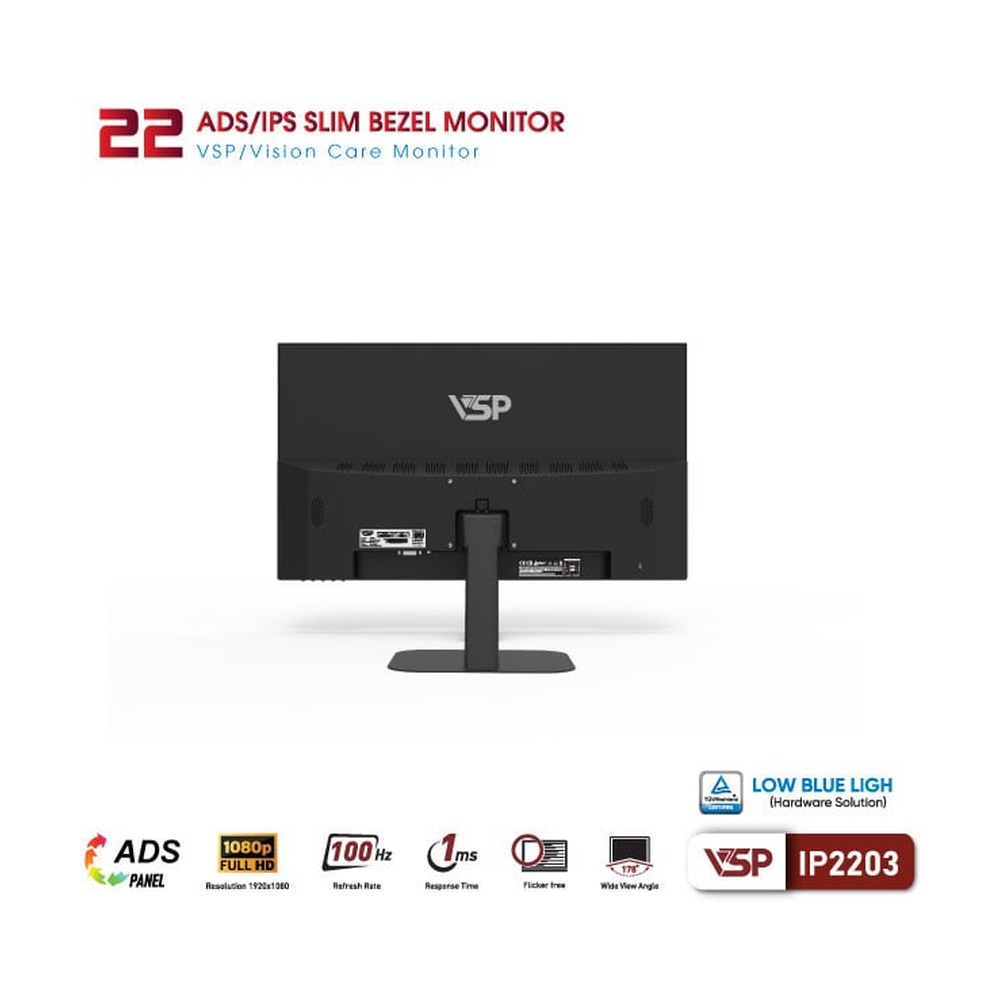 Màn Hình VSP IP2203 22 inch (FHD, 100Hz, 1ms)