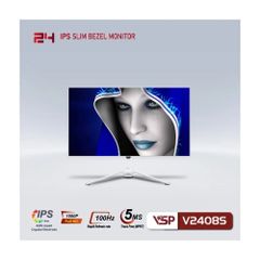 Màn hình VSP V2408S | 24 inch, Full HD, IPS, 100Hz, 5ms, phẳng, trắng