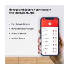 Mesh Wifi MERCUSYS Halo H50G 2 Pack AC1900 ( 2 băng tần, 3 cổng 1Gbps, 350m²)