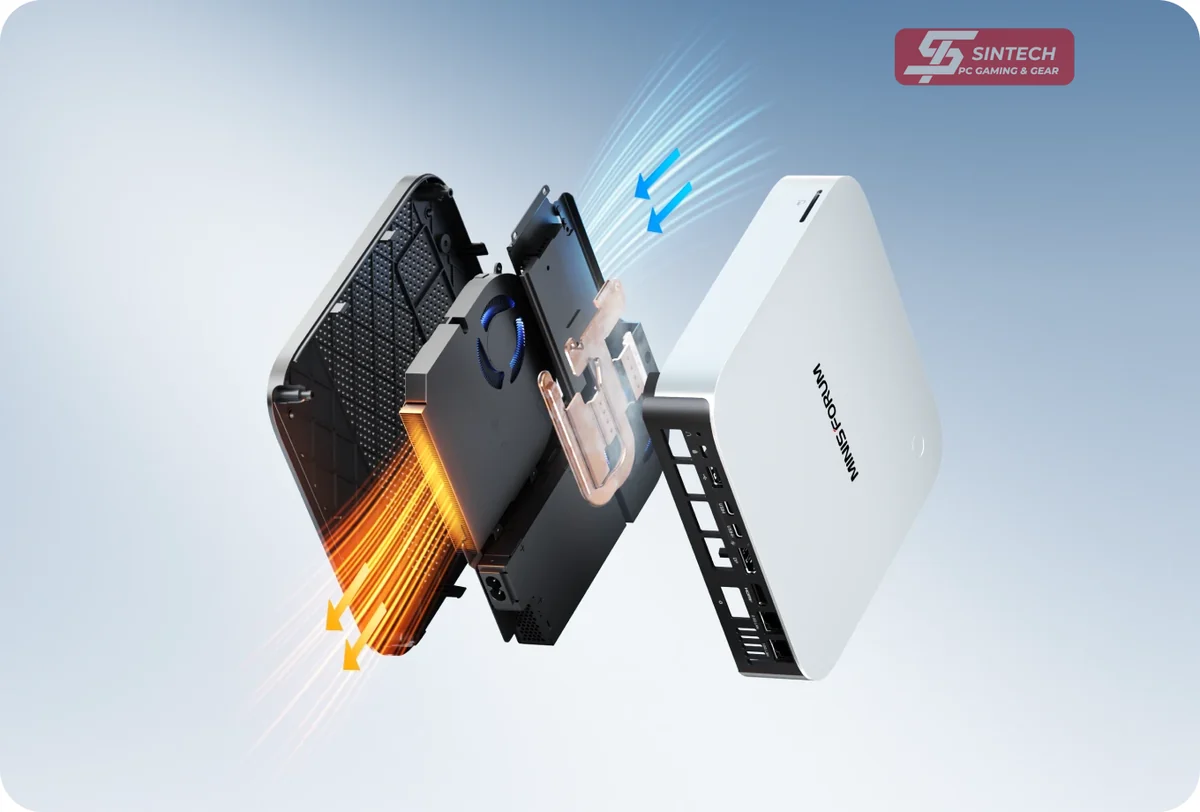 Cau truc tan nhiet ben trong Minisforum M2 Pro