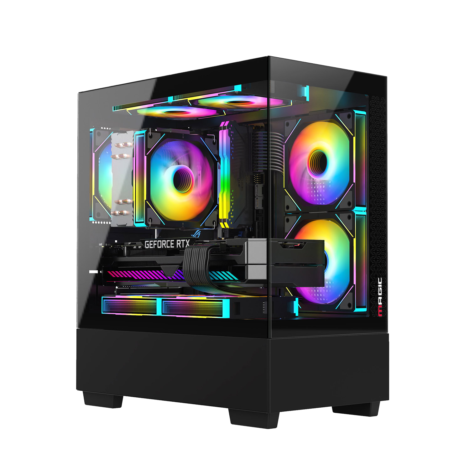 Vỏ Case Magic MIX Tower M-ATX/ITX Đen