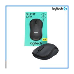 Chuột Logitech M220 Silent Đen Không Dây