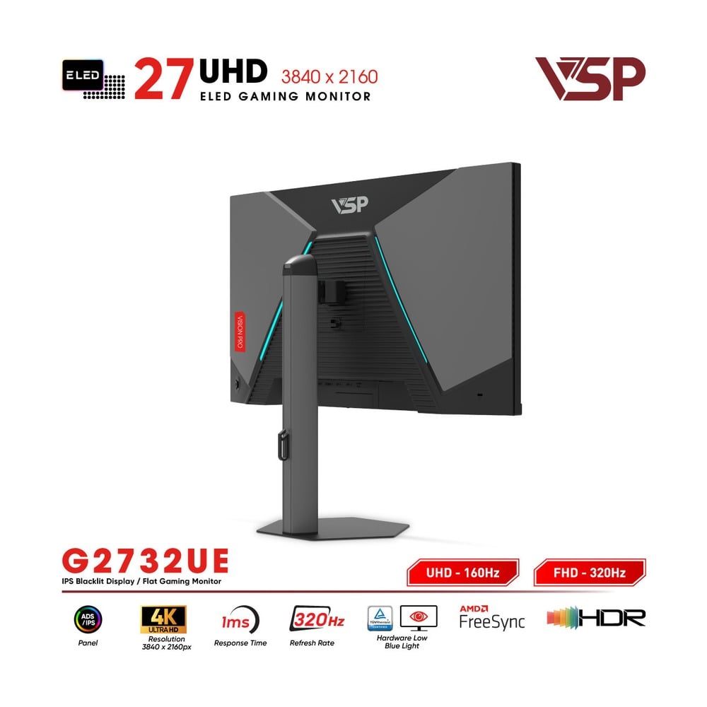 Màn Hình Gaming VSP Vision Pro G2732UE 27 inch (320Hz, IPS, 4K, 1ms)