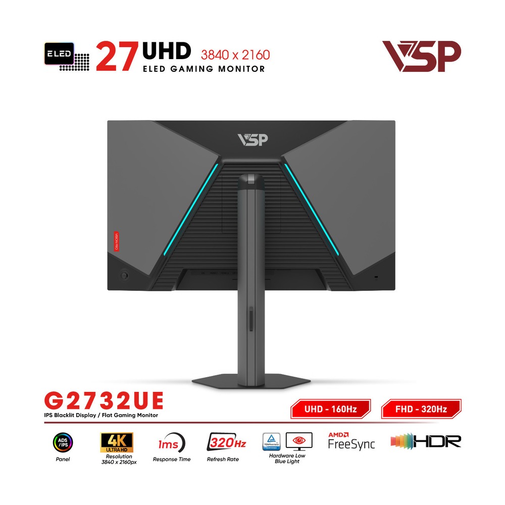 Màn Hình Gaming VSP Vision Pro G2732UE 27 inch (320Hz, IPS, 4K, 1ms)