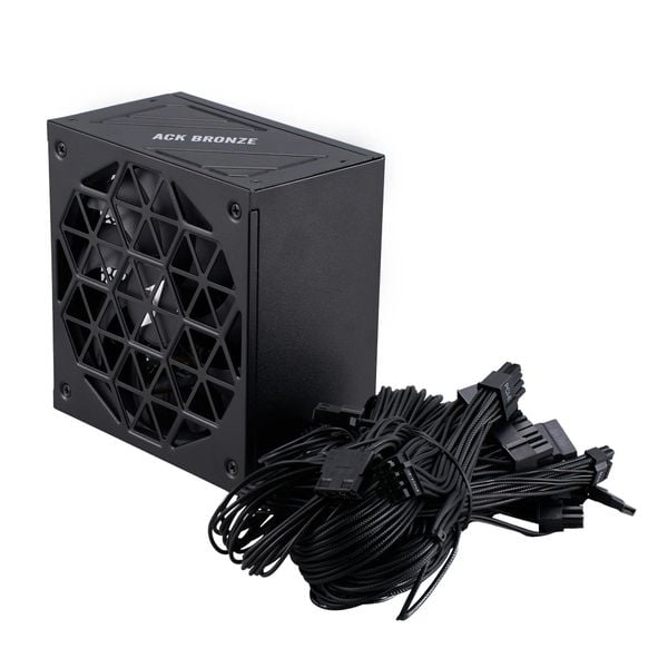 NGUỒN 1STPLAYER ACK-BRZ-850 850W ĐEN (80 PLUS BRONZE)