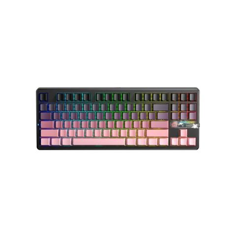 Bàn phím cơ gaming AULA F87 PRO V2 (2643) 3 mode (Phiên bản Đen hồng gradient/ X3 Switch)