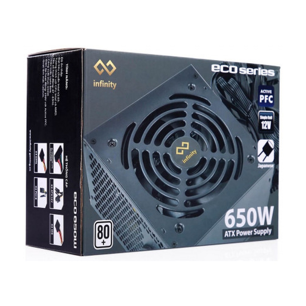 Nguồn Infinity ECO 650W 80 Plus