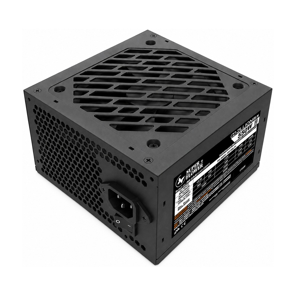 Nguồn SuperFlower Zillion DW 550W 80 Plus White - Đen