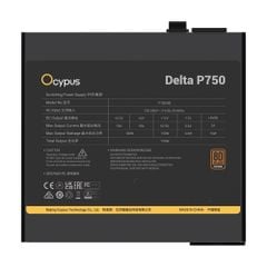 Nguồn Ocypus Delta P750 750W 80 Plus Bronze Đen