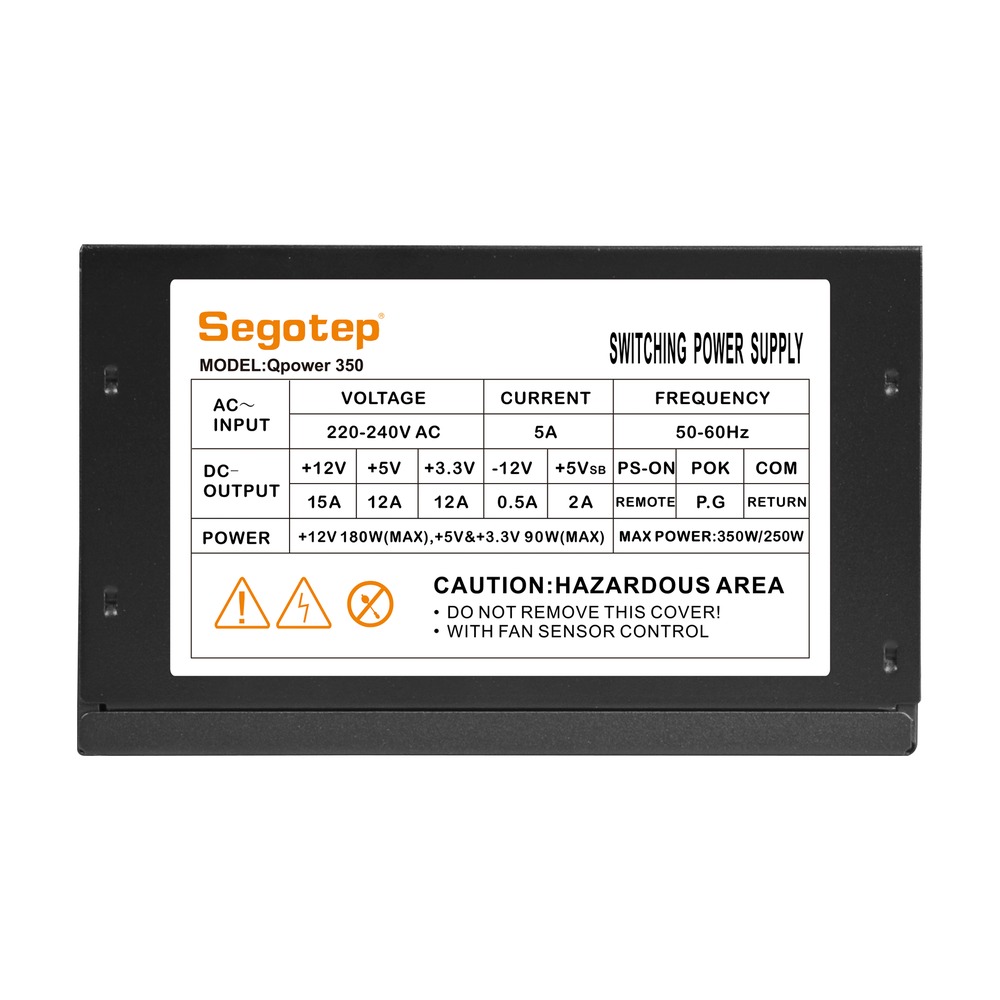 Nguồn Segotep Q-Power 350W Đen