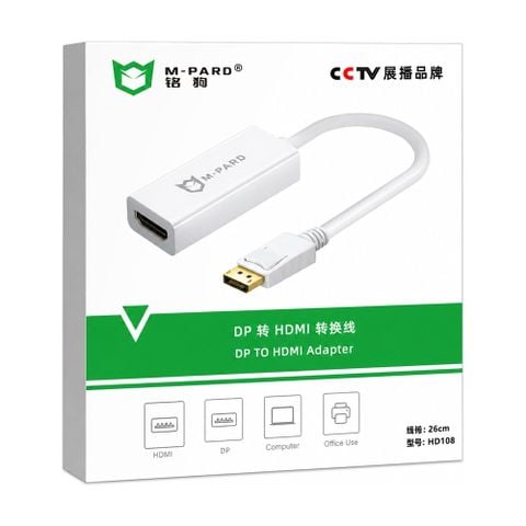 Cáp chuyển MiniDisplayPort to HDMI M-PARD MD003 (MiniDisplayPort đực sang HDMI cái)