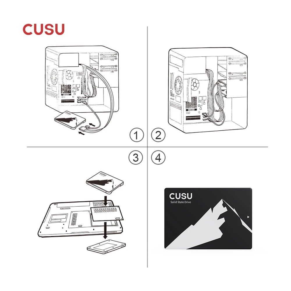 Ổ cứng SSD CUSU SATA3 2.5" NAND 256GB