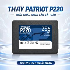 Ổ cứng SSD Patriot P220 256GB SATA III, 2.5 inch (P220S256G25)