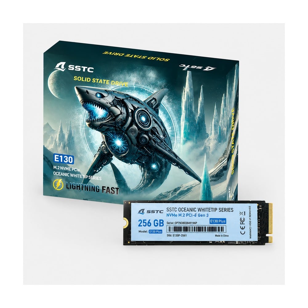 Ổ Cứng SSD SSTC Oceanic Whitetip E130 Plus 256GB M2 NVMe