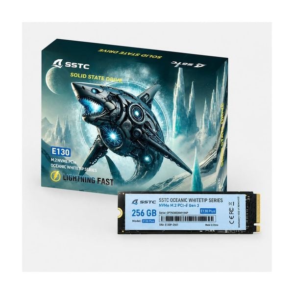 Ổ Cứng SSD SSTC Oceanic Whitetip E130 Plus 256GB M2 NVMe - hinh anh chi tiet Ổ Cứng SSD SSTC Oceanic Whitetip E130 Plus 256GB M2 NVMe - hinh anh chi tiet