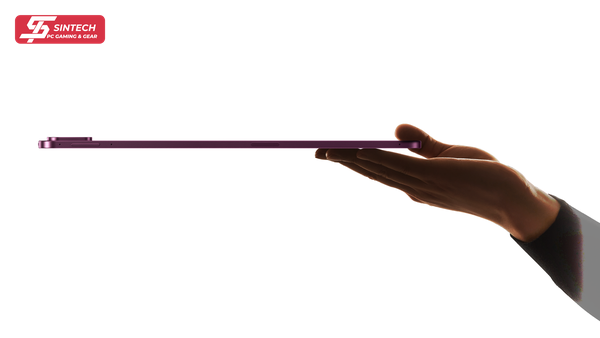 Thân máy dày 5,67mm, nặng 645g