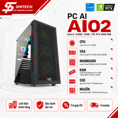PC AI AI02 Intel I5 14400F, 32GB, 1TB, RTX 4060 8GB