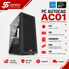 PC AUTOCAD AC01 I5 12400F, 16GB (2X8GB) DDR4, 512GB , RTX 3050 6GB