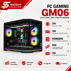 PC Gaming GM06 Intel I5 14400F, 32GB, 512GB, RTX 5060 8GB