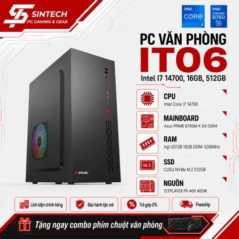 PC Văn Phòng IT06 Intel I7 14700, 16GB, 512GB
