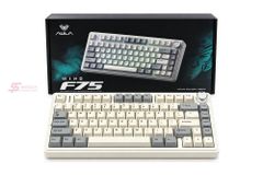 Phím Cơ AULA F75 8362 (Milk White Switch Xám Trắng) Không Dây