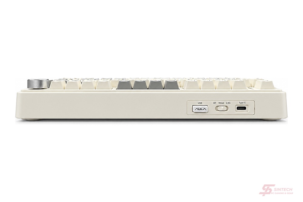 Phím Cơ AULA F75 8362 (Milk White Switch Xám Trắng) Không Dây
