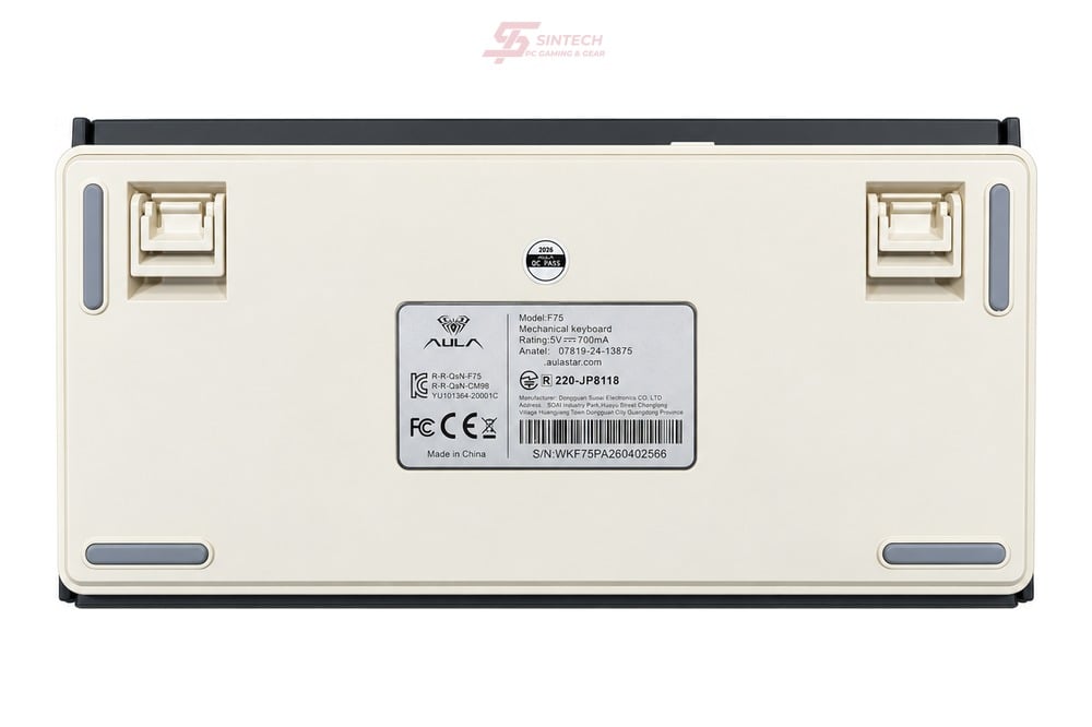 Phím Cơ AULA F75 8362 (Milk White Switch Xám Trắng) Không Dây