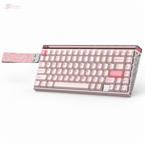 Phím Cơ AULA HERO75HE 8584 hồng nhìn nghiêng