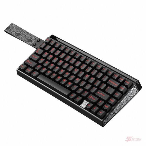 Phím Cơ AULA HERO75HE 8607 đen nhìn nghiêng từ trên cao