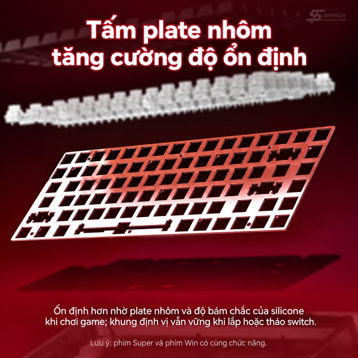 Phím Cơ AULA HERO75HE 8607 (Stormrise Magnetic Switch Đen) Không Dây