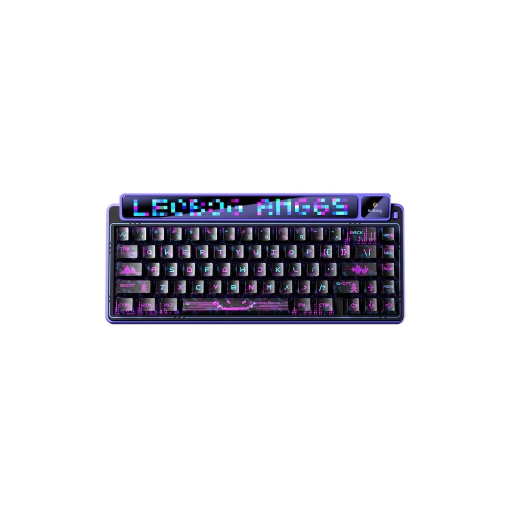 Phím Cơ Leobog AMG65 (Jadeite Switch Đen Tím) Không Dây