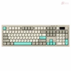 Phím Giả Cơ AULA S102 Pro 4777 (Xám Be Xanh Ngọc) Không Dây