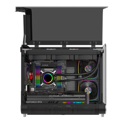 Vỏ CASE ESGASMING Aircraft 007 Ultra-Cool Display (Sẵn 3 Fan + Hub ARGB )