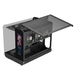 Vỏ CASE ESGASMING Aircraft 007 Ultra-Cool Display (Sẵn 3 Fan + Hub ARGB )