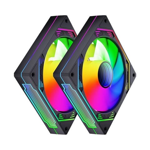 Fan Case Magic Snowman F-120 ARGB Đen