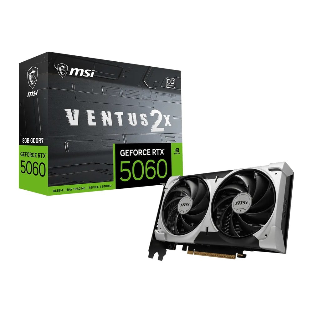 Card Màn Hình MSI GeForce RTX 5060 Ventus 2X OC V1 8GB GDDR7