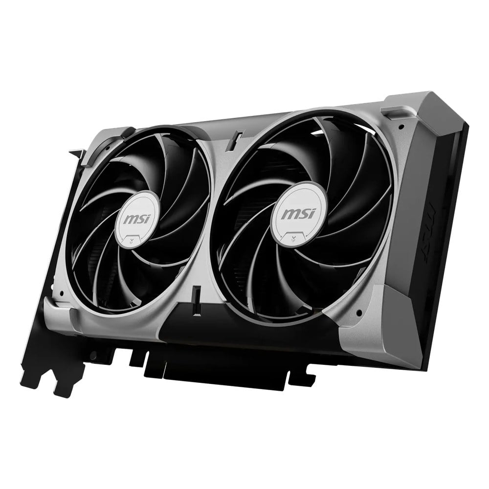 MSI RTX 5060 Ventus 2X OC V1 góc nghiêng với 2 quạt TORX FAN 5.0