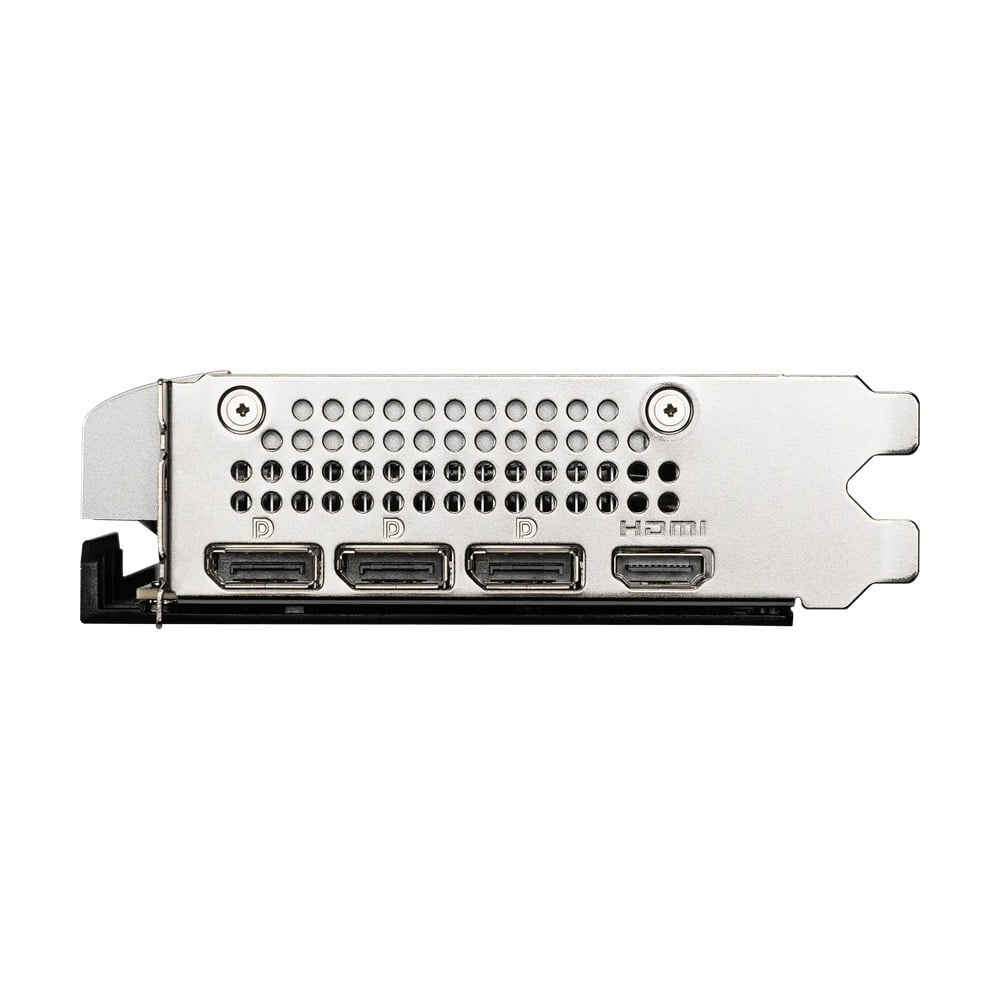 Cổng xuất hình 3 DisplayPort 2.1b và 1 HDMI 2.1b trên MSI RTX 5060 Ventus 2X OC V1