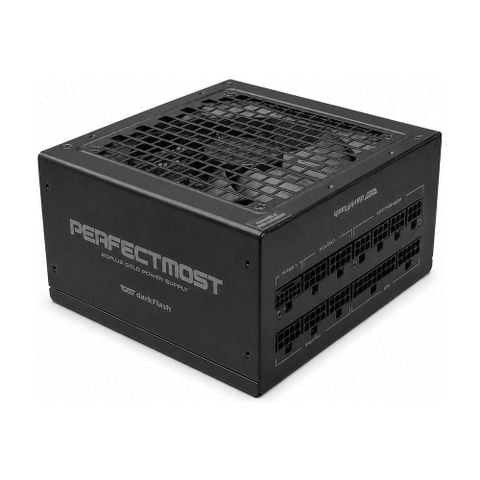 Nguồn DarkFlash PMT 850W GOLD ATX 3.1, PCIe 5.1 (80 Plus Gold/ Full-Modular) Đen