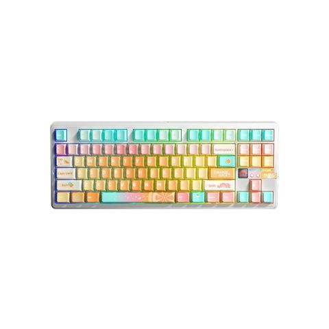 Bàn phím cơ gaming AULA F87 PRO V2 (2667) 3 mode (Phiên bản màu Orange Juice/ Meteor Ice Cream Switch)