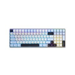 BÀN PHÍM CƠ GAMING AULA S100 PRO (5755) 3 MODE (Phiên bản Xanh dương+trắng+tím đậm/ Brown switch)
