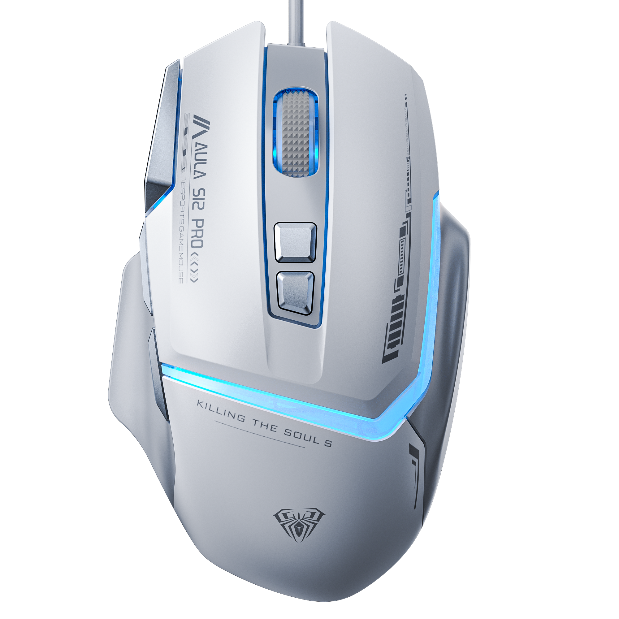 Chuột Gaming Aula có dây S12 PRO Trắng Xám